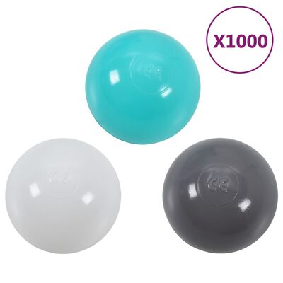vidaXL Žaisliniai kamuoliukai, 1000vnt., įvairių spalvų