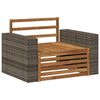 vidaXL Lauko Vidurinis Sofa Natūrali