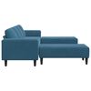 vidaXL Svetainės sofa 3 pcs Mėlyna