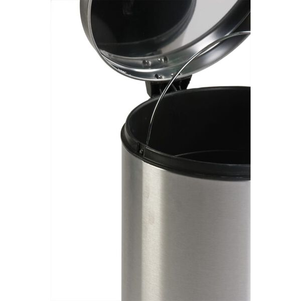 EKO &Scaron;iuk&scaron;liadėžė su pedalu Classic, matinės sidabrinės spalvos, 30l