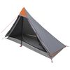 vidaXL Pėsčiųjų kempingo palapinė Pilka ir oranžinė 222 x 85 x 125 cm