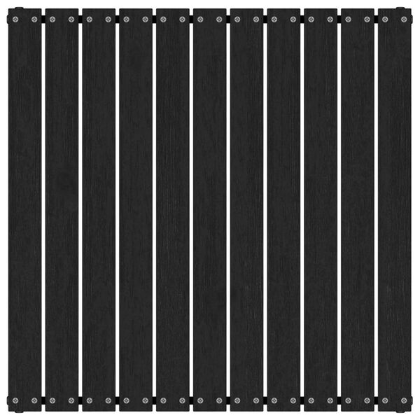 vidaXL Sodo pakoja su pagalvėle, juoda, pušies medienos masyvas