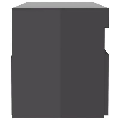 vidaXL Naktinės spintelės, 2vnt., pilkos spalvos, 60x35x40cm, MDP