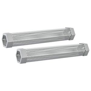 vidaxl Rūkymo vamzdis 2 vnt. 5 x 5 x 30 cm Nerūdijantis plienas 304