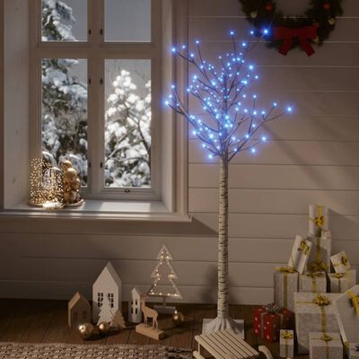 vidaXL Kalėdinis medis, 1,5m, su 140 mėlynų LED lempučių
