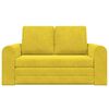 vidaXL Sofa lova 60cm Geltona Aksomas