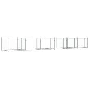 vidaXL Narvas &scaron;unims su durimis, pilkas, 12x2x1,5m, plienas