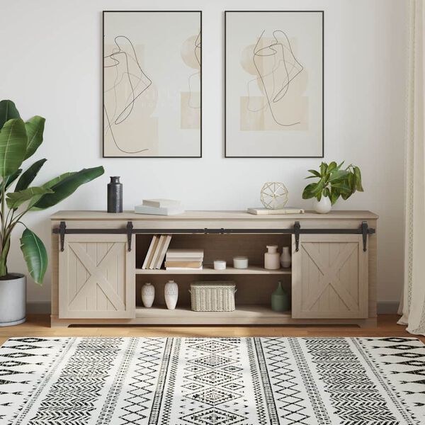 vidaXL stumdomų spintelių durų komplektas 183 cm anglinis plienas