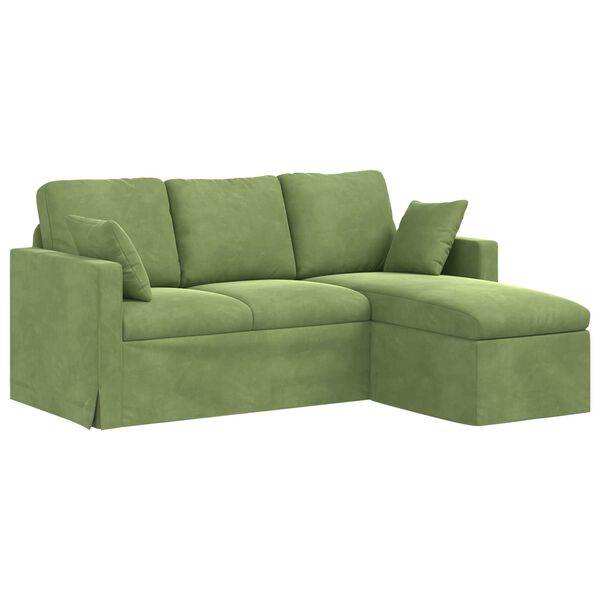 vidaXL Sofa &Scaron;viesiai žalia Bendri matmenys: 178 x 134 cm (P X G x A)