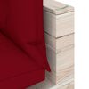 vidaXL Trivietė sodo sofa i&scaron; palečių su pagalvėlėmis, pu&scaron;ies mediena