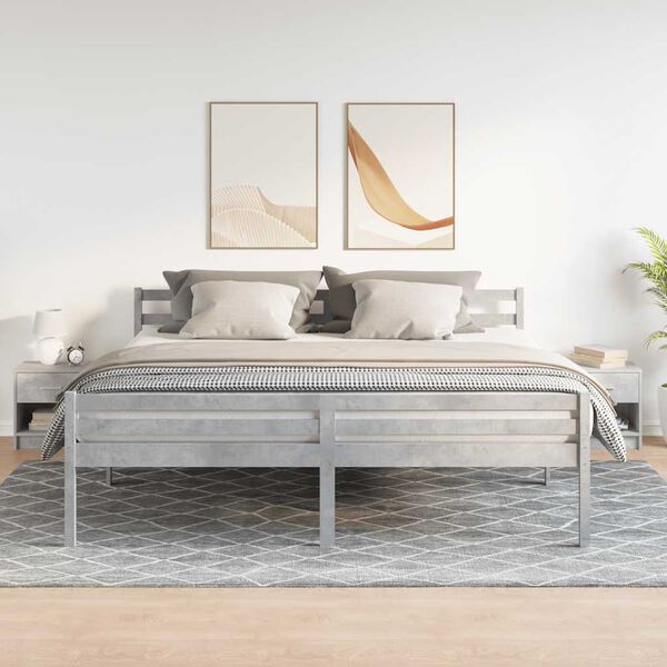 vidaXL Naktinės spintelės su stalčiais, 2vnt., betono, 39x28x41cm