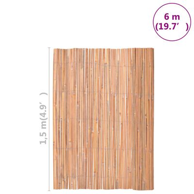 vidaXL Tvora, 150x600cm, bambukas
