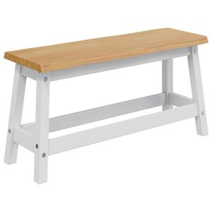 VidaXL Valgomojo suolas EKAI Balta 91,5 x 29 x 45,5 cm