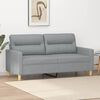 vidaXL Dvivietė sofa, šviesiai pilkos spalvos, 140cm, audinys
