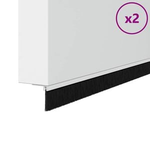 vidaXL Sukabinamų durų &scaron;epetėlių sandarikliai 2 pcs Balta 100 cm