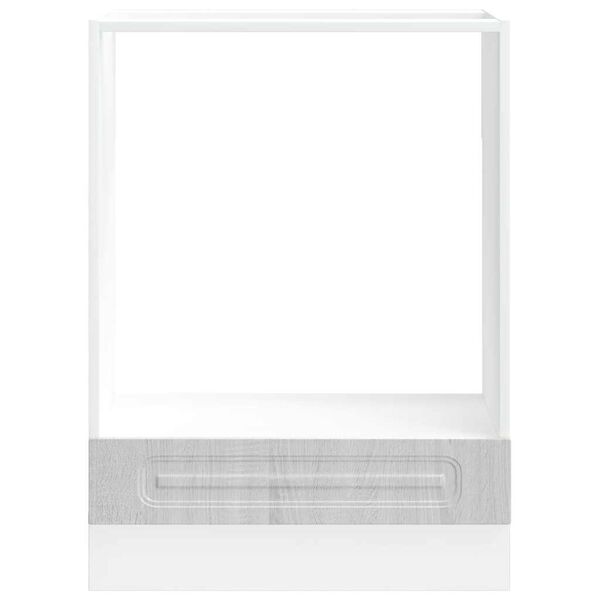 vidaXL Orkaitės spintelė, Kalmar, pilka, apdirbta mediena