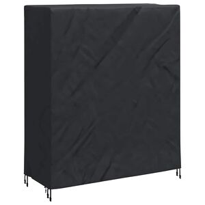 vidaXL Pingpongo stalo uždangalas 165 x 70 x 185 cm audinys Juoda