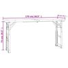 vidaXL Sulankstomas alaus stalas, 170x50x75/105cm, eglės masyvas