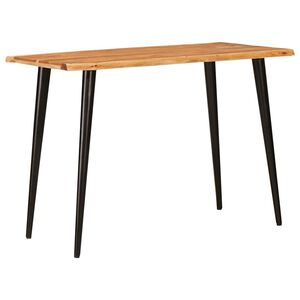 vidaXL Valgomieji stalai Ruda ir juoda 110 x 55 x 78 cm
