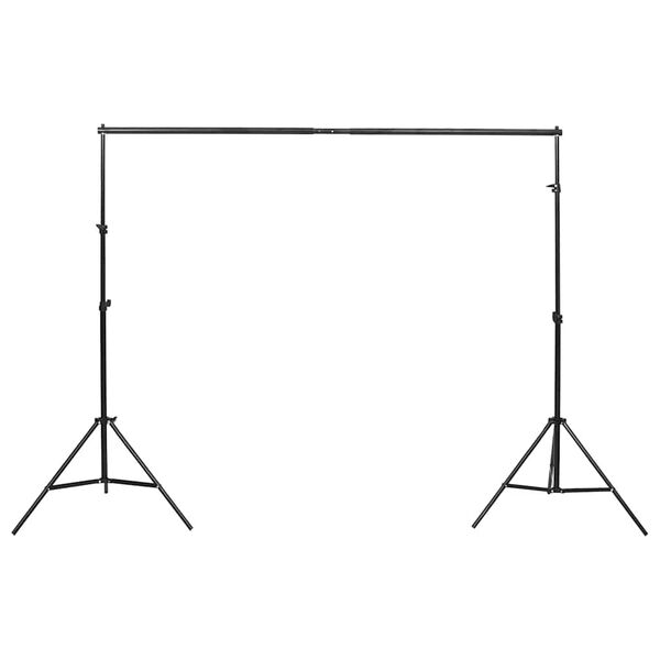 vidaXL Fotostudijos apšvietimo rinkinys su fonais ir reflektoriumi