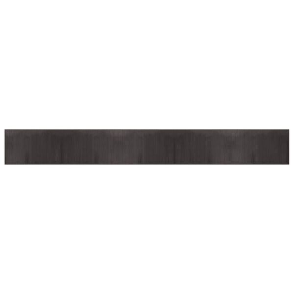 vidaXL Kilimas, tamsiai rudas, 60x500cm, bambukas, stačiakampis