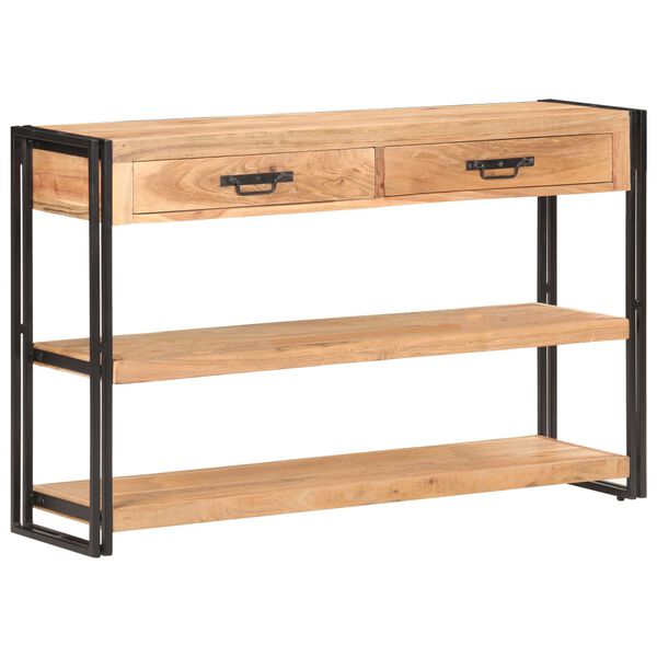 vidaXL Šoninė spintelė, 120x30x75cm, akacijos medienos masyvas