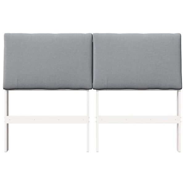 vidaXL Apmu&scaron;ta lovos galvūgalis &Scaron;viesiai pilka 150 cm