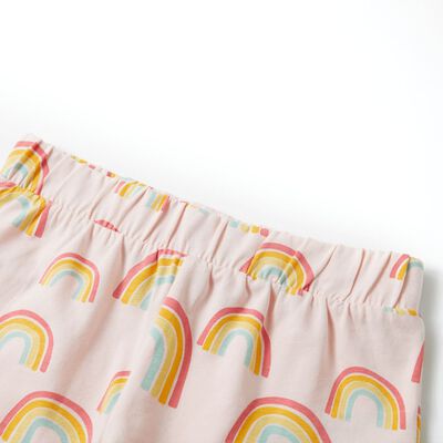 Vaikiška pižama trumpomis rankovėmis, šviesiai rožinė, 104 dydžio