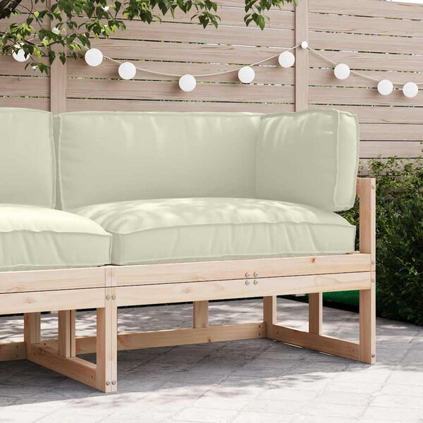 vidaXL Pallet pagalvių rinkinys 3 pcs Kreminė Oksfordo audinys