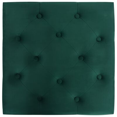 vidaXL Taburetė, tamsiai žalios spalvos, 60x60x36 cm, aksomas