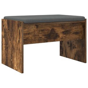 vidaXL Koridoriaus suolas su pagalve Rūkyta ąžuolas 63 x 38 x 40 cm