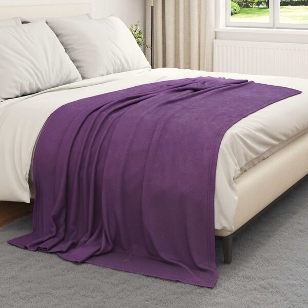 vidaXL Apklotas Violetinė 200 x 150 cm Flysas