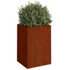 vidaXL Lovelis, 42x38x75cm, Corten plienas