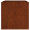 vidaXL Lovelis, 80x80x80cm, Corten plienas