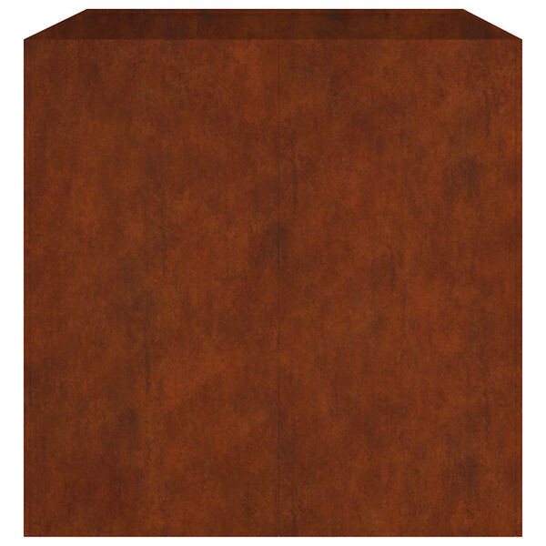 vidaXL Lovelis, 80x80x80cm, Corten plienas