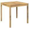 vidaXL Sodo vakarienės stalas Balta 80 x 80,5 x 75 cm