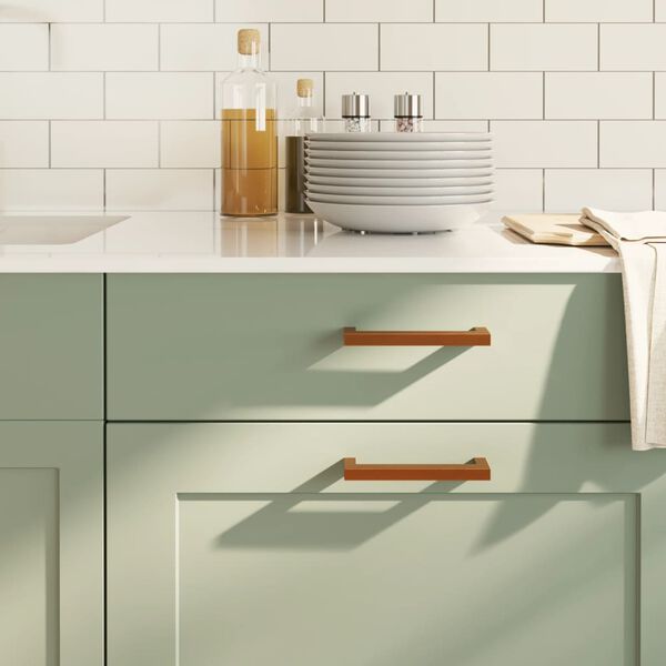 vidaXL Spintelės rankenėlės, 20vnt., bronzinės, nerūdijantis plienas