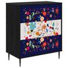 vidaXL I&scaron;traukalas spinta MAINZ Gėlėtas ra&scaron;tas 66 x 36,5 x 76 cm