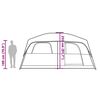 vidaXL Šeimos palapinė, pilka/oranžinė, 8 vietų, atspari vandeniui