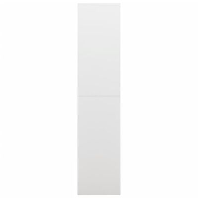 vidaXL Persirengimo spintelė, baltos spalvos, 90x40x180cm, plienas