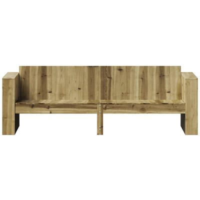 vidaXL Trivietė sodo sofa, 189x60x62cm, impregnuota pušies mediena