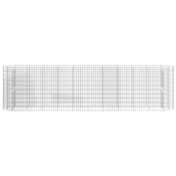 vidaXL Gabiono lovelis, 400x50x100cm, galvanizuota geležis, aukštas