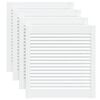vidaXL Spintelės durelės, 4vnt., baltos, 61,5x59,4cm, pu&scaron;is