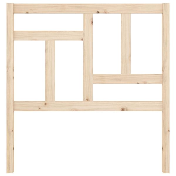 vidaXL Lovos galvūgalis, 80,5x4x100cm, pušies medienos masyvas