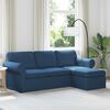 vidaXL Sofa Mėlyna Bendri matmenys: 215 x 138 cm (P X G x A) Aksomas