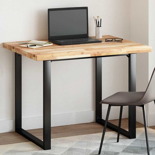 vidaXL Stalviršis, 100x80x4cm, akacijos masyvas, stačiakampis