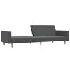 vidaXL Dvivietė sofa-lova, &scaron;viesiai pilkos spalvos, audinys