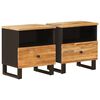 vidaXL Lovos spintelė 2 vnt. Ruda 40 x 33 x 46 cm Kietas mango medis