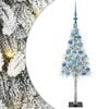 vidaXL Kalėdų eglutė su 150 LED s stovu Balta 120 cm PE ir Plienas