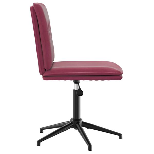 vidaXL Valgomojo kėdė, raudonojo vyno spalvos, aksomas